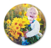 Пазл круглый, диаметр 20 см.